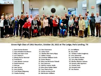 Grove Class of 1961 60th Reunion
